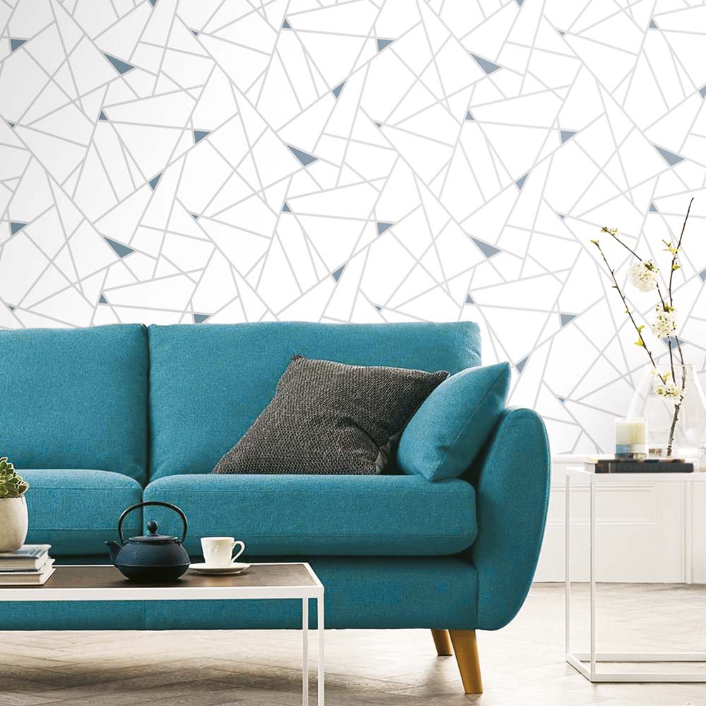 RM - PEEL & STICK Wallpaper - Geometrische Linien Teal