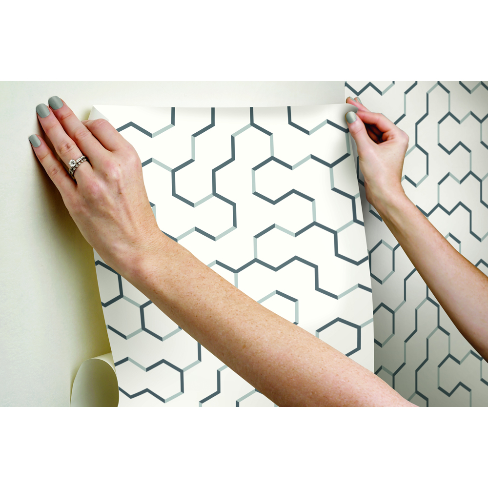 RM - OPEN GEOMETRIC PEEL & STICK WALLPAPER