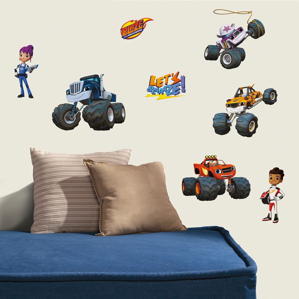 RM - BLAZE & THE MONSTER MACHINES PEEL AND STICK WALL DECALS