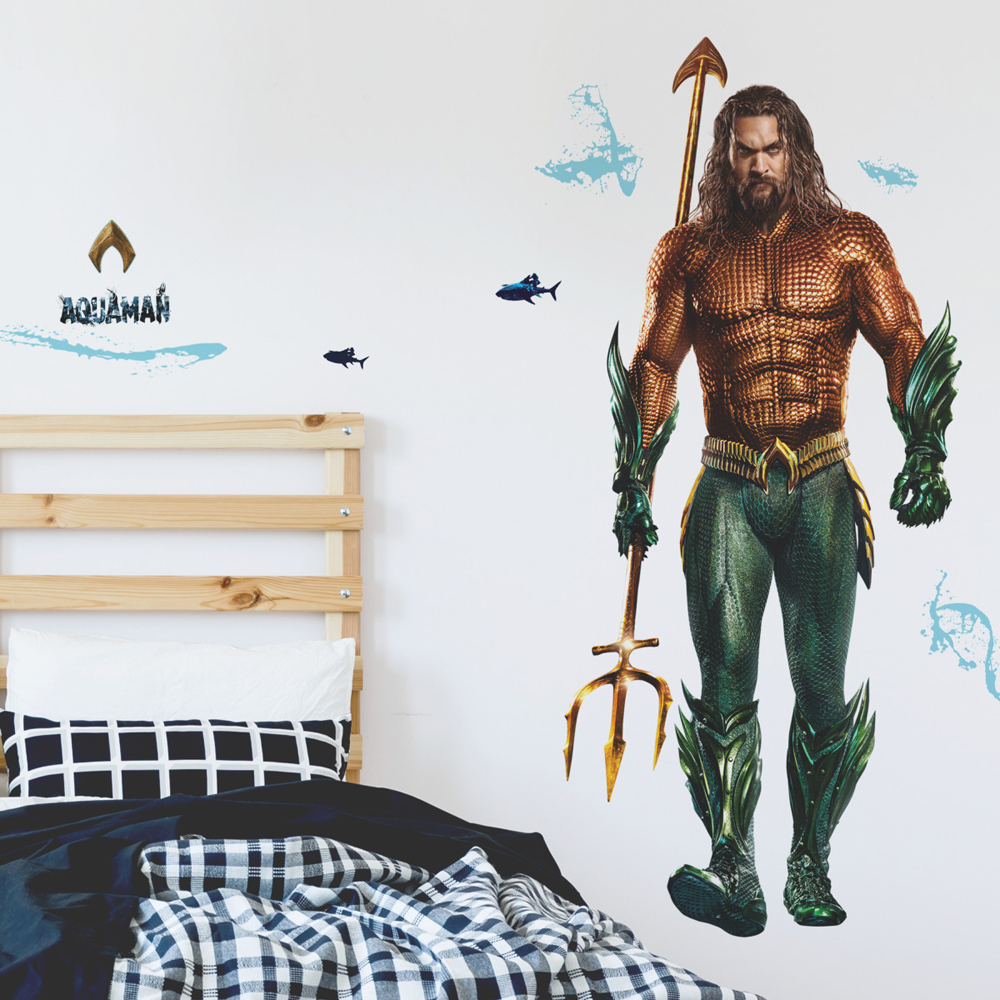 RM - AQUAMAN PEEL AND STICK GIANT WALL DECALS