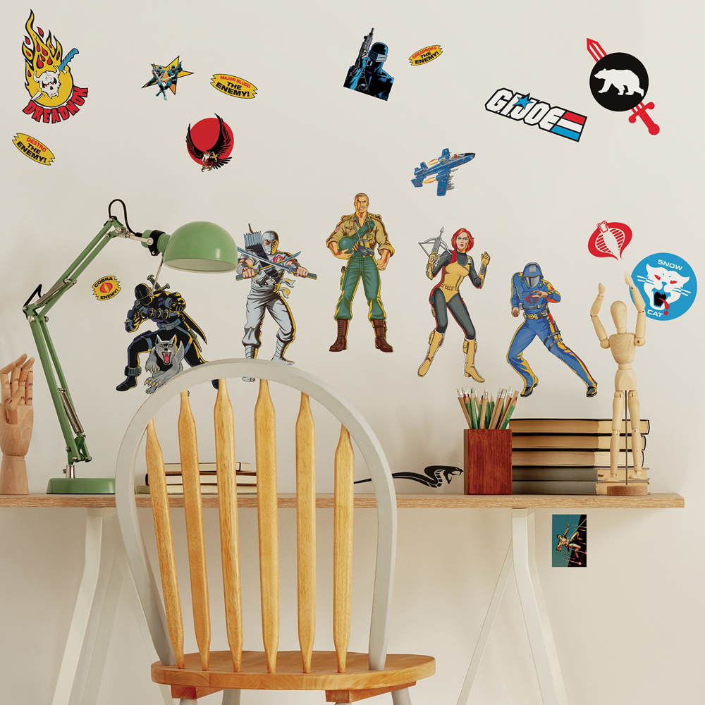 RM - G.I. JOE RETRO PEEL AND STICK WALL DECALS
