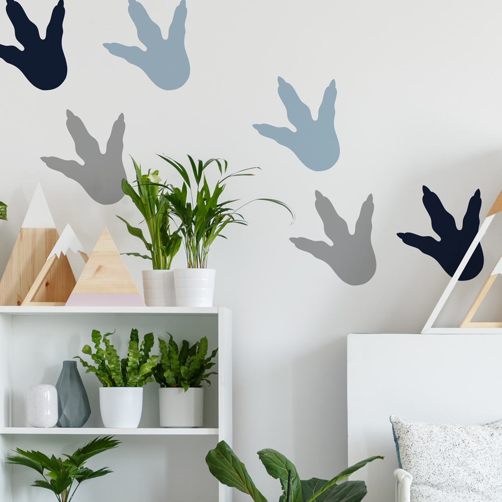 RM - DINO FEET PEEL AND STICK WALL DECALS