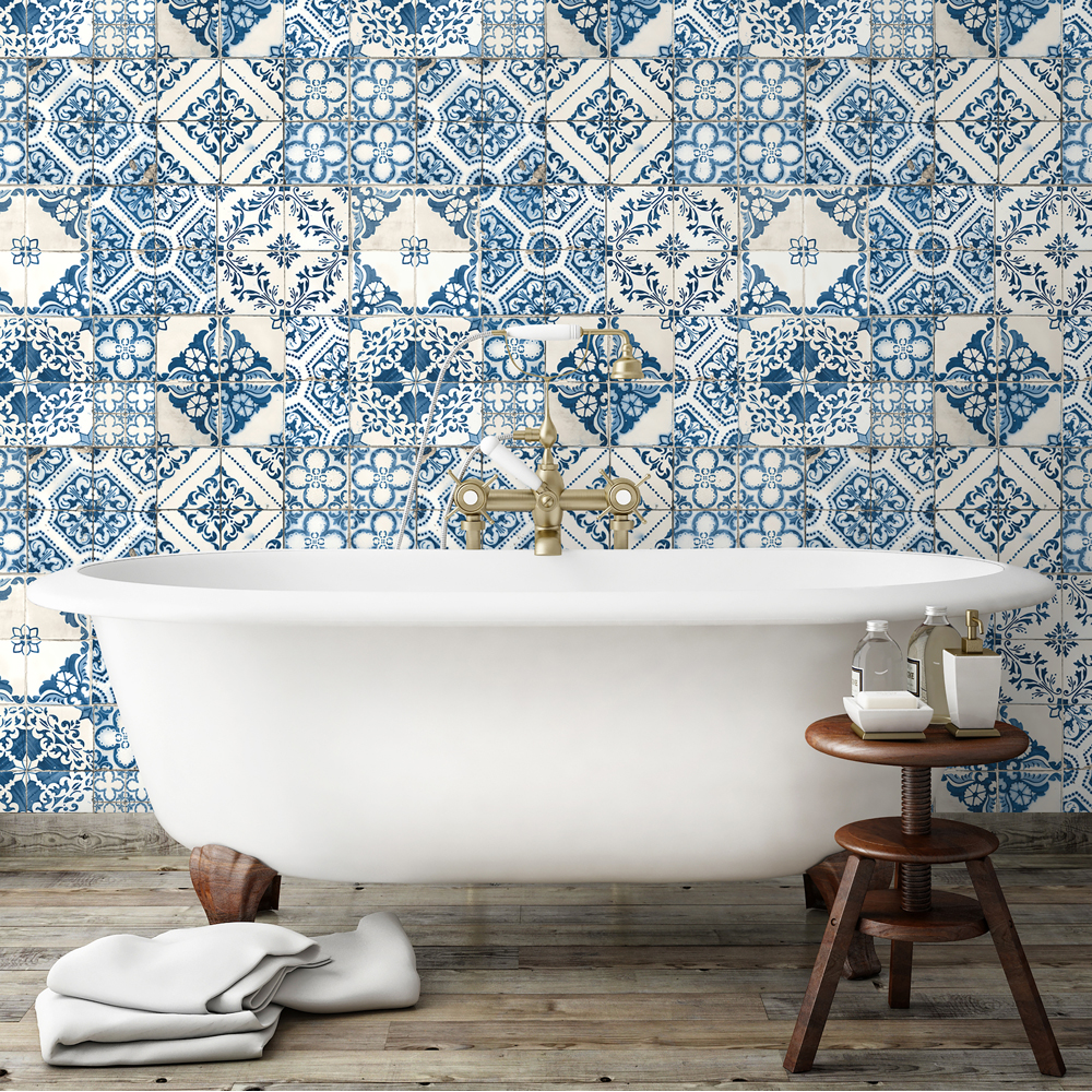 RM - MEDITERRANIAN TILE PEEL & STICK WALLPAPER