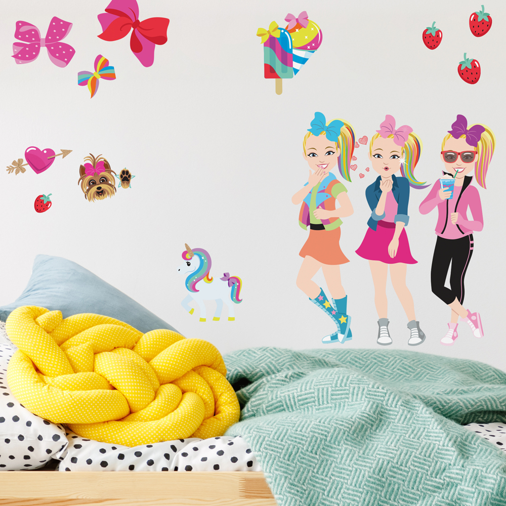 RM - JOJO SIWA CARTOON PEEL AND STICK WALL DECALS