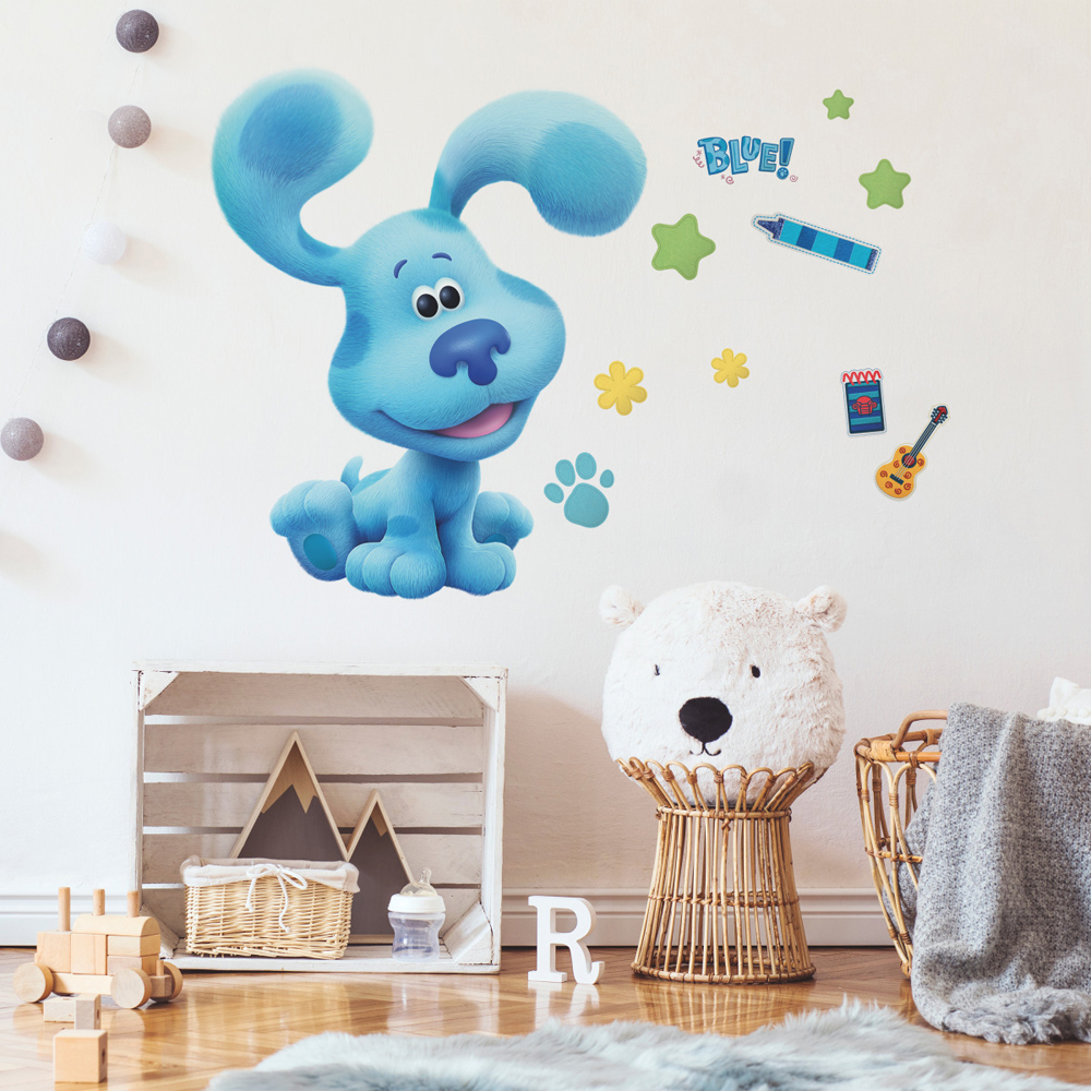 RM - BLUE'S CLUES PEEL AND STICK GIANT WALL DECALS