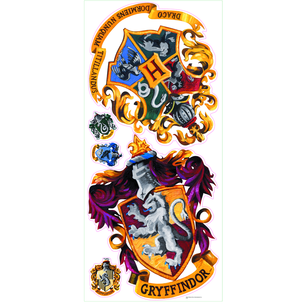 RM - HARRY POTTER - CREST PEEL & STICK GIANT WALL DECAL