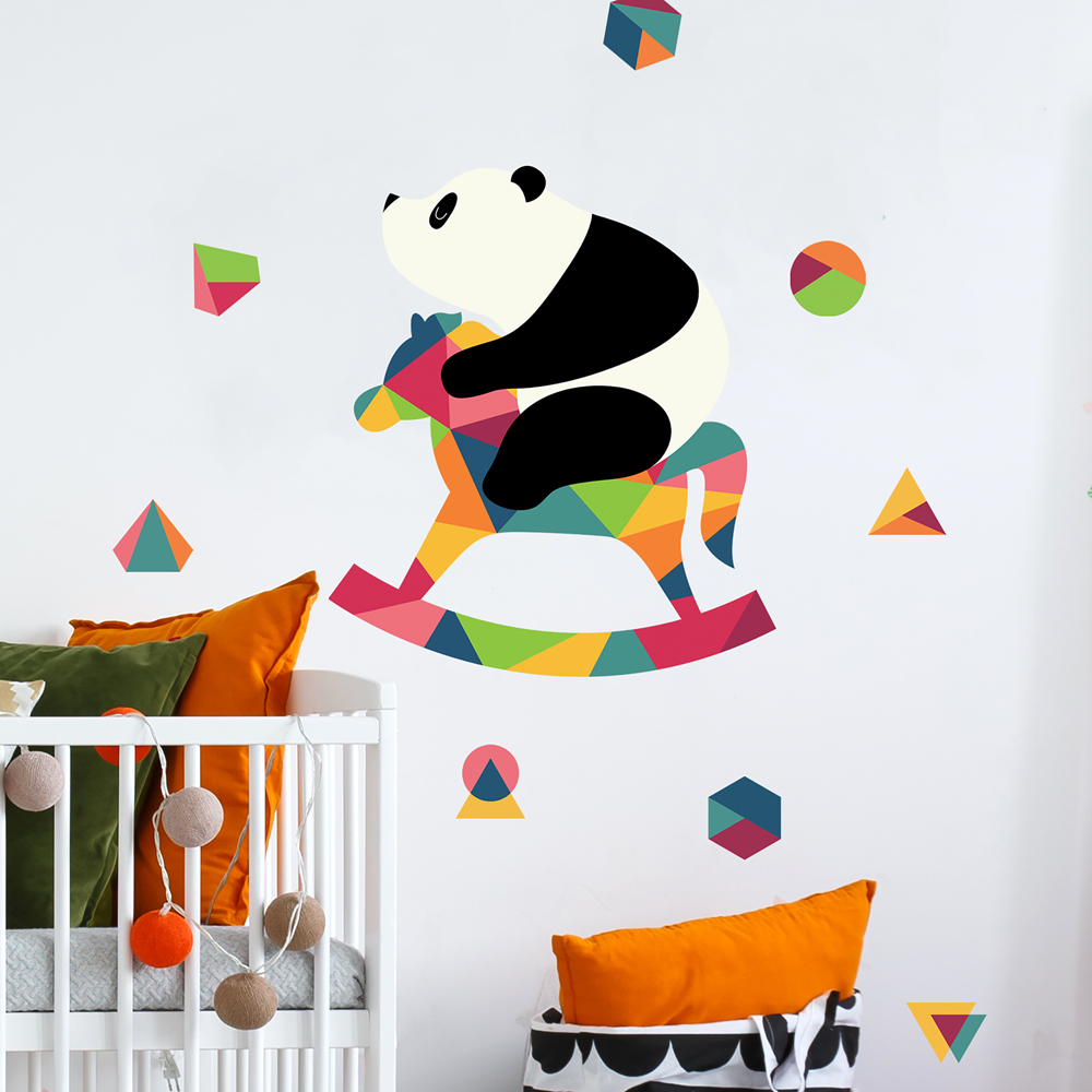 RM - ANDY WESTFACE PANDA NURSERY PEEL AND STICK GIANT WALL DECALS